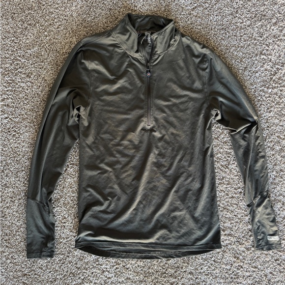 Men's Black Quarter-Zip Sweatshirt - Picture 1 of 2